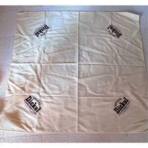 George Dickel Tennessee Whiskey Promo Bandana  USA Cream W Black Advertisement